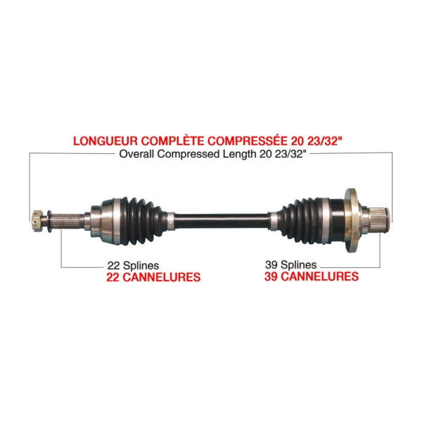 AXLE COMPL HD SUZ TRAKMOTIVE