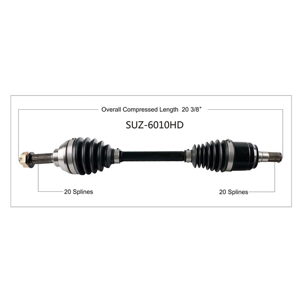 AXLE COMPL HD SUZ TRAKMOTIVE