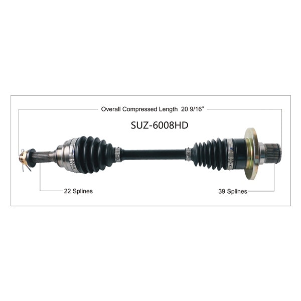 AXLE COMPL HD SUZ TRAKMOTIVE