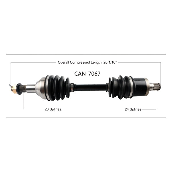AXLE COMPL C-AM TRAKMOTIVE