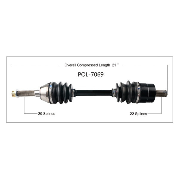 AXLE COMPL POL TRAKMOTIVE