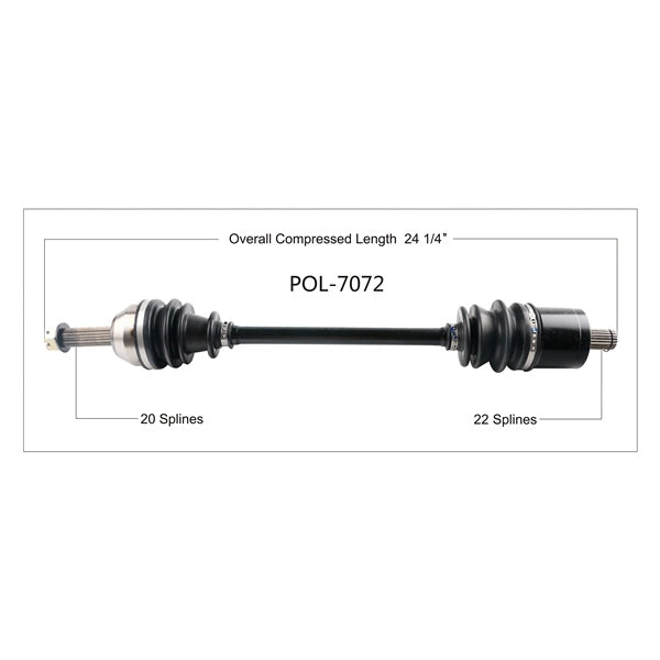 AXLE COMPL POL TRAKMOTIVE