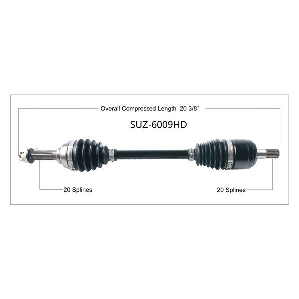 AXLE COMPL HD SUZ TRAKMOTIVE