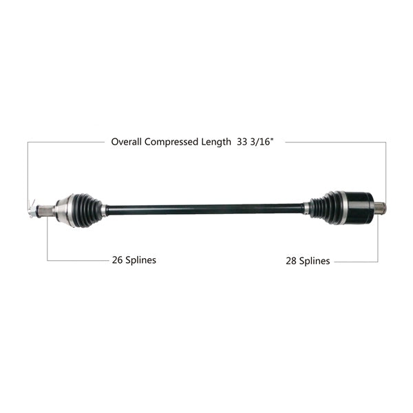 AXLE HD POL TRAKMOTIVE