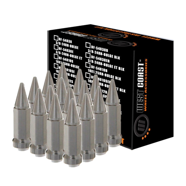 LUG NUT 3/8 SPIKE CH QTY16 WCA