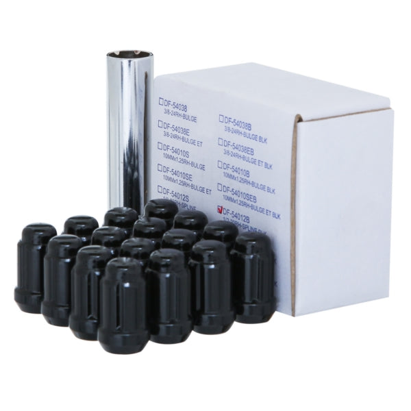 LUG NUT 12MMX1.5MM KIT BK QTY16 WCA