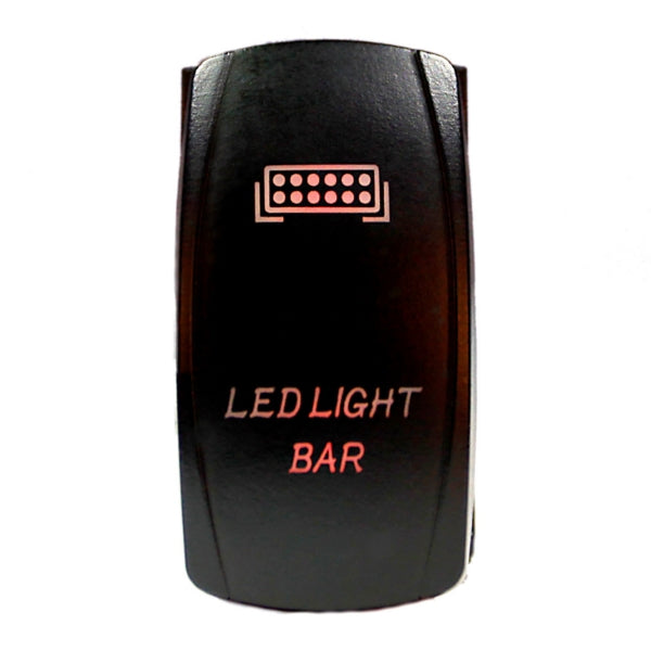 SWITCH ROCKER 5 PINS LED RD QUAKELED
