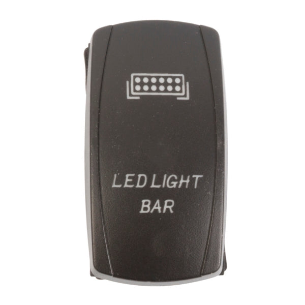 SWITCH ROCKER 5 PINS LED WH QUAKELED