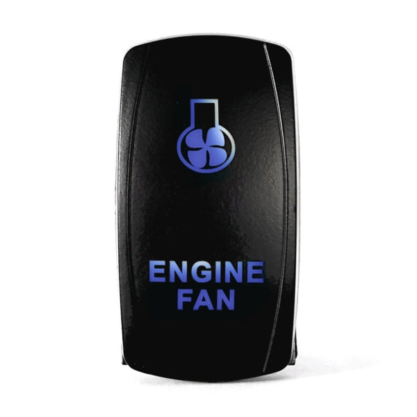 SWITCH ROCKER 5 PINS ENGINE FAN BL