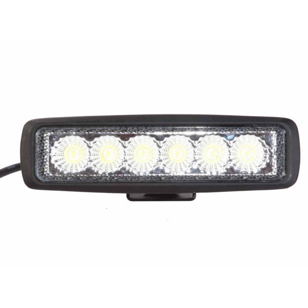 LIGHT LED SEISMIC 6" BK SPOT QUAKELED