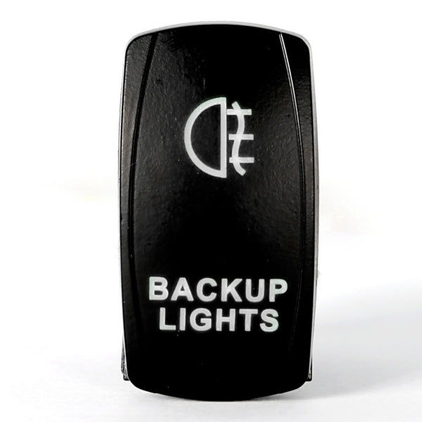 SWITCH ROCKER 5 PINS LED BACKUP WH