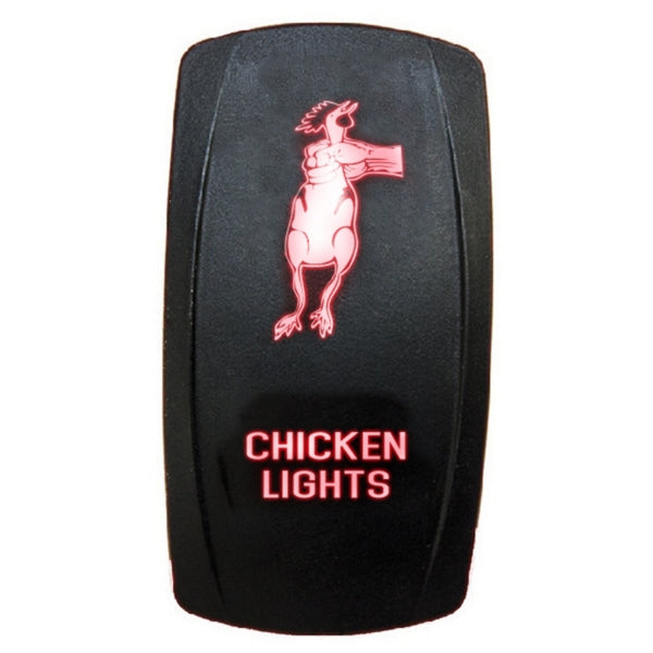 SWITCH ROCKER 5 PINS LED CHICKEN RD