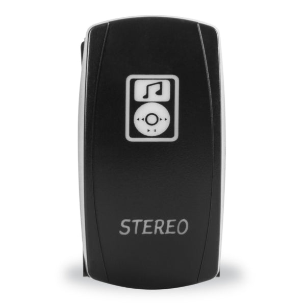 SWITCH ROCKER 5 PINS STEREO BL QUAKELED