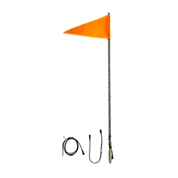 LIGHT WHIP LED 4" RGB SINGLE QUAKELED