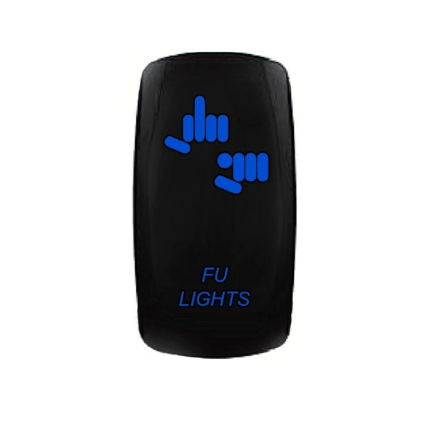 ROCKER SWITCH 5 PINS FU LIGHTS BL