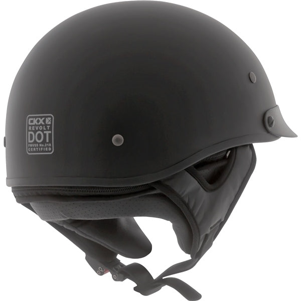 HELM REVOLT RSV SOLID MAT BK M CKX