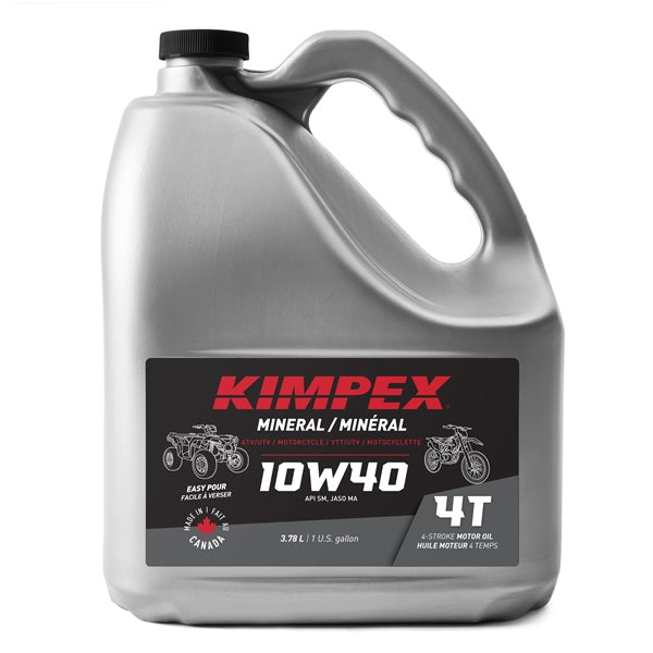 OIL ENGINE MOTO/ATV 10W40 3.78L MNRAL