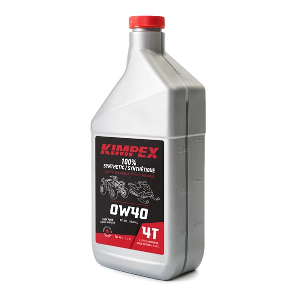 OIL ENGINE SNWMOB/ATV 0W40 946ML SYNT