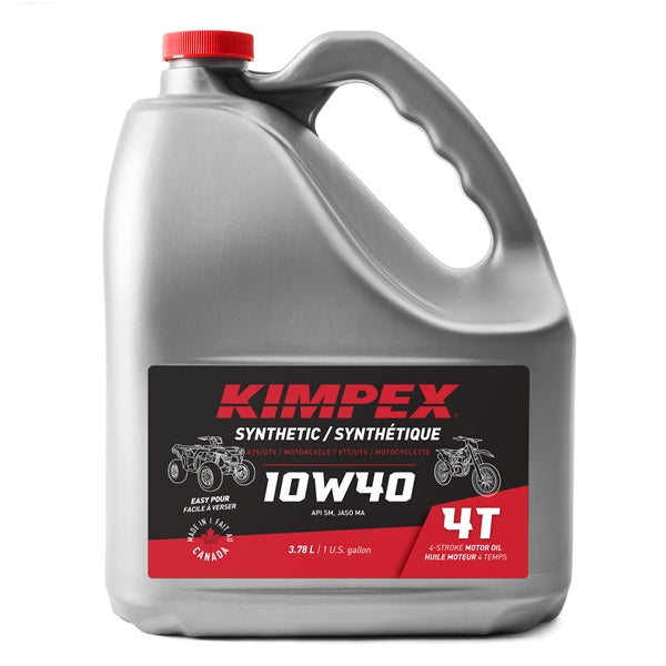 OIL ENGINE MOTO/ATV 10W40 3.78L SYNT