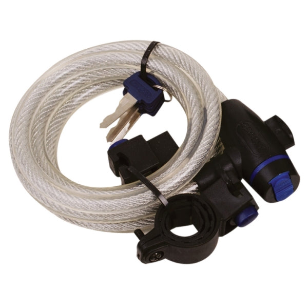 CABLE LOCK 1,8MX12MM CLR OXFORD
