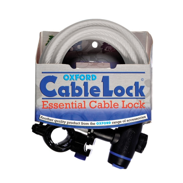 CABLE LOCK 1,8MX12MM CLR OXFORD