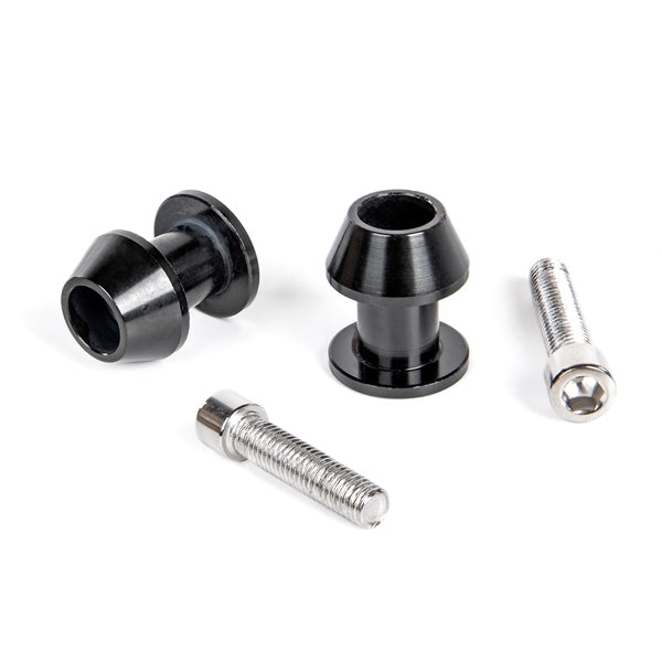 SWINGARM SPOOLS M8 BK PAIR KIMPEX