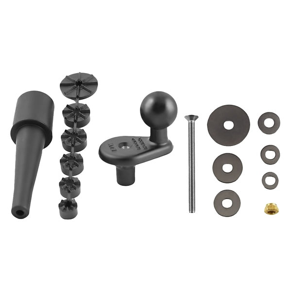 CYCLE STEM BASE W/BALL 1" RAMMOUNT