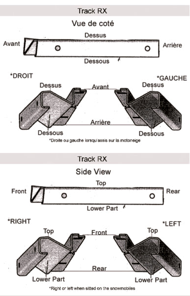 TRACKS APEX & RX YAM QTY2 SEAT JACK