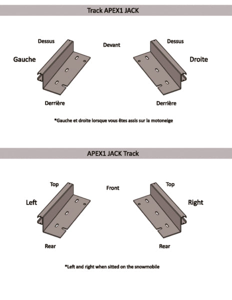 TRACKS APEX 2011 YAM QTY2 SEAT JACK