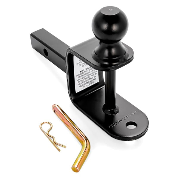 BALLMOUNT 2" BALL 1-1/4" SHANK BLACKBOAR