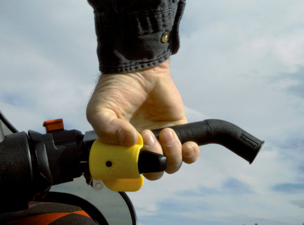 THROTTLE THUMB LEVER YELLOW