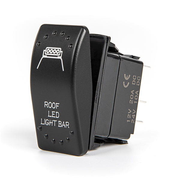 SWITCH ROCKER ROOF LED ON/OFF BL KIMPEX