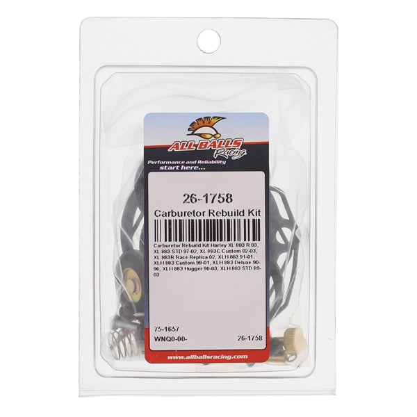 CARBURETOR REBUILD KIT ALLBALLS