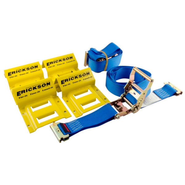 WINCH STRAP 2"X6" BL/YE ERICKSON