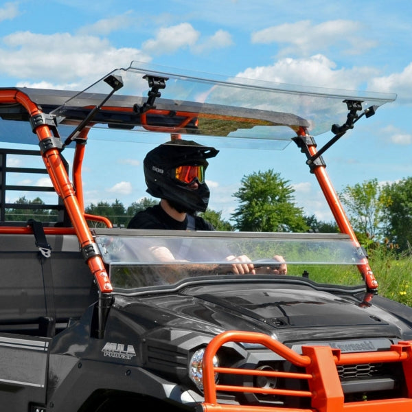 WINDSHIELD FLIP CLR KAWA SUPERATV