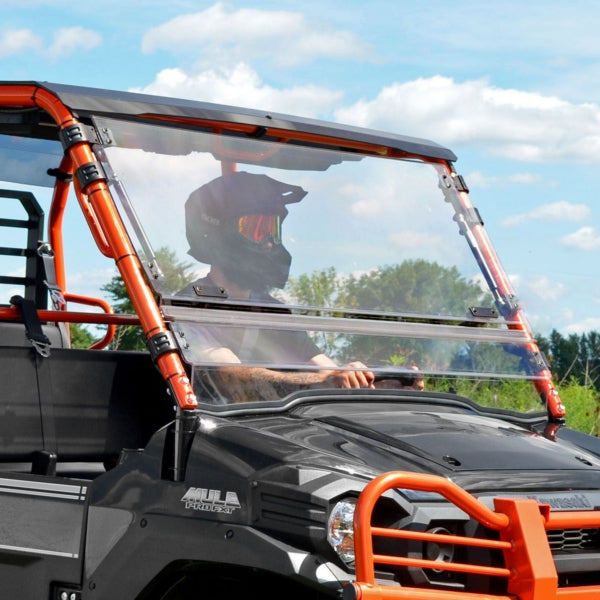 WINDSHIELD FLIP CLR KAWA SUPERATV