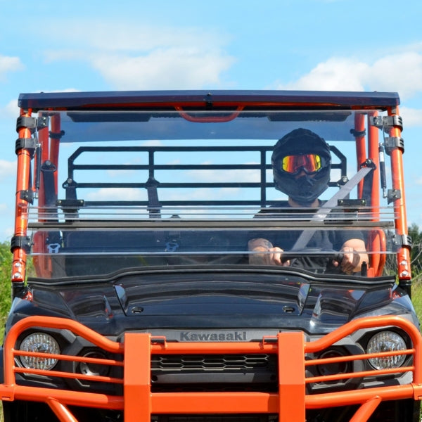 WINDSHIELD FLIP CLR KAWA SUPERATV