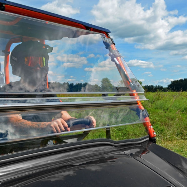 WINDSHIELD FLIP CLR KAWA SUPERATV