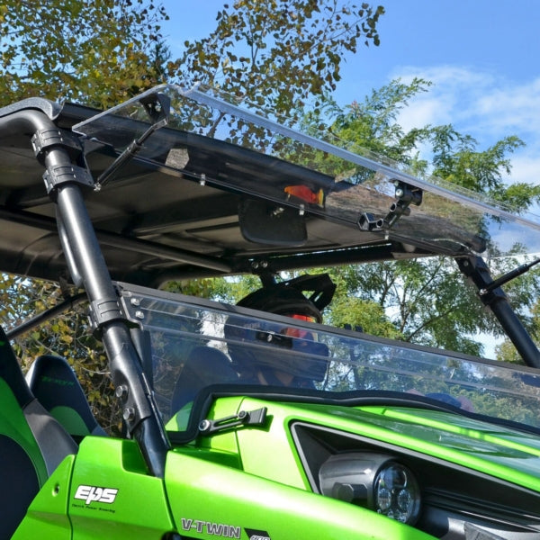WINDSHIELD FLIP CLR KAWA SUPERATV