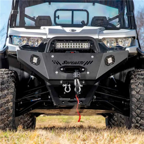 BUMPER FT WINCH READY W/LIGHT C-AM