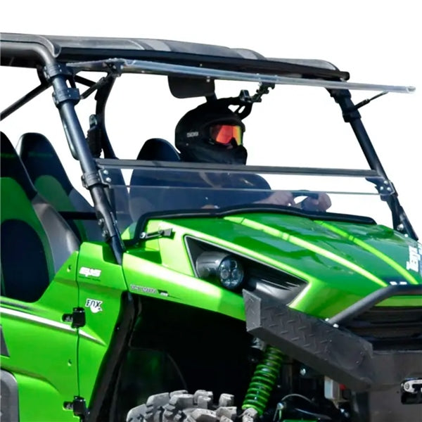 WINDSHIELD FLIP CLR KAWA SUPERATV