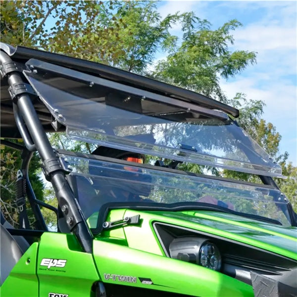 WINDSHIELD FLIP CLR KAWA SUPERATV