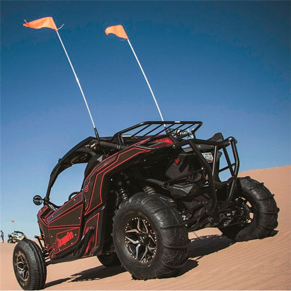 LIGHT WHIP 4" W/REMOTE DRAGONFIRE