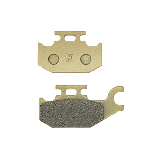 S SYUU Motorcycle Rear Brake Pads Compatible with Yamaha Kodiak YFM 400 (00-02) (05-06) 450 2003 2004 2005 2006 FA307R
