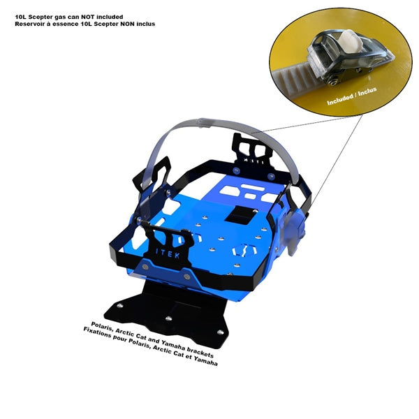 FUEL PACK BRACKET VOODOO BL POL ITEK