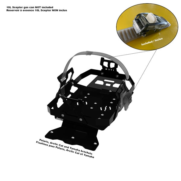 FUEL PACK BRACKET BK POL ITEK