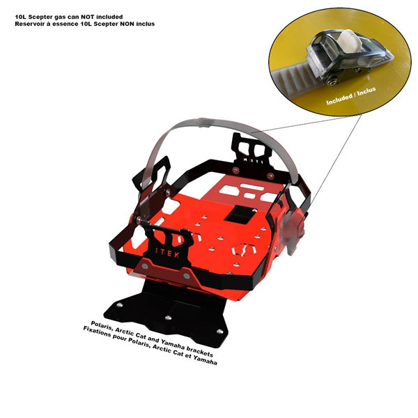 FUEL PACK BRACKET RD POL ITEK
