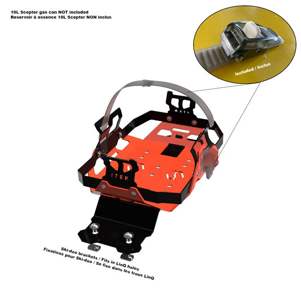 FUEL PACK BRACKET RD LAVE SKIDOO ITEK