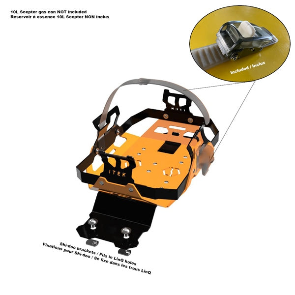 FUEL PACK BRACKET OG SKIDOO ITEK