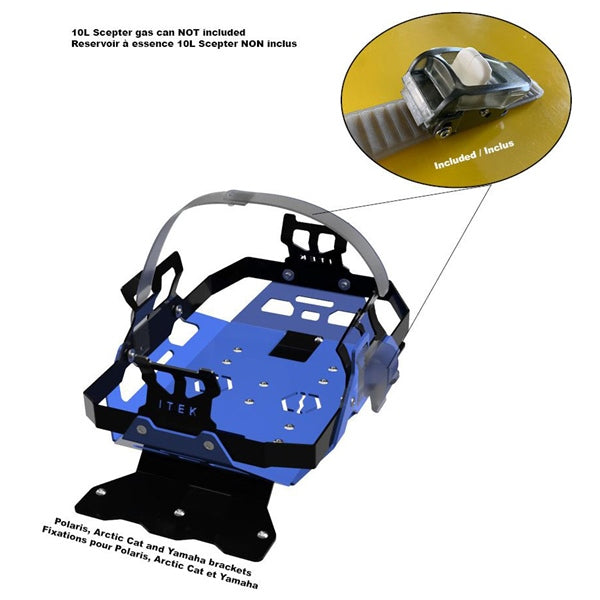 FUEL PACK BRACKET BL POL ITEK